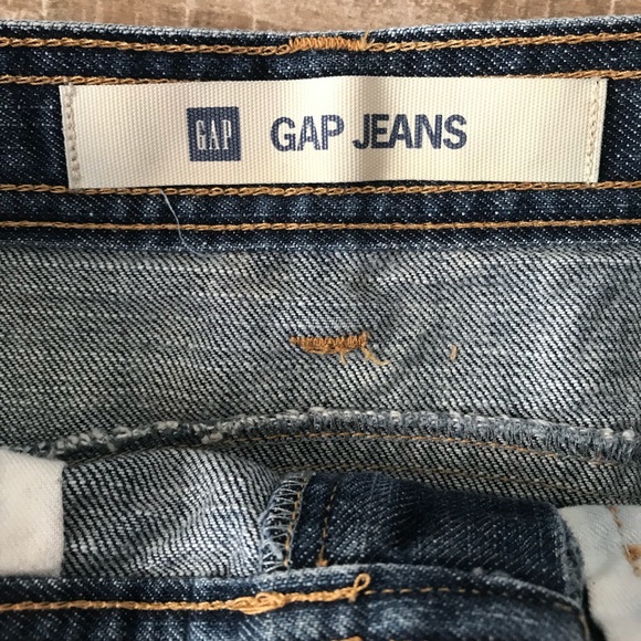 SOLD   GAP Jeans Chic Dark Wash Denim Skirt Size L - Picture 6 of 8